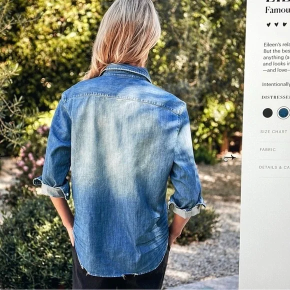 Frank & Eileen Famous Denim Shirt Size L - Picture 4 of 17